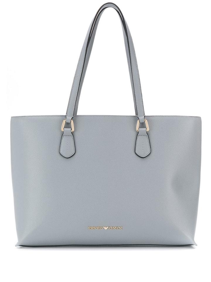 Emporio Armani Logo Shopping Tote - Grey