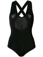 Forte Forte Crisscross Strap Bodysuit - Black