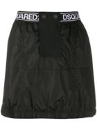 Dsquared2 Logo Tape Mini Skirt - Black