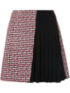Mugler 'jupe' Asymmetric Skirt, Women's, Size: 36, Black, Silk/polyester/viscose/wool