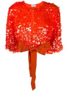 P.a.r.o.s.h. Bead Embellished Jacket - Orange