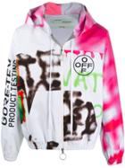 Off-white Graffiti Motifs Hooded Jacket