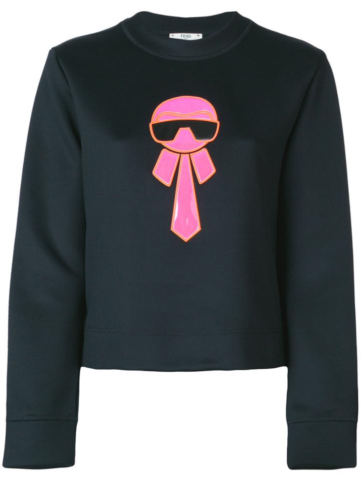 Fendi Karl Motif Sweater - Black