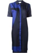 Dkny Abstract Print Shirt Dress
