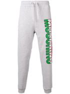 Moschino Logo Print Track Pants - Grey