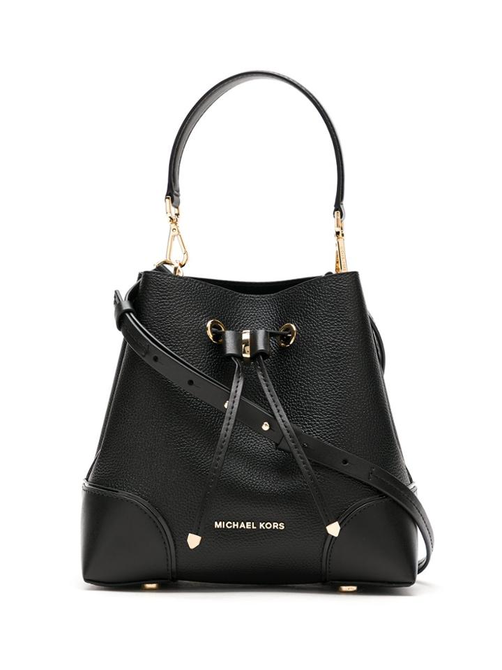 Michael Michael Kors Mercer Gallery Sm Conv Bckt Shldr - Black