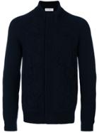 Salvatore Ferragamo Cable-knit Cardigan - Blue