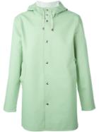 Stutterheim Hooded Coat, Men's, Size: Xs, Green, Cotton/polyester