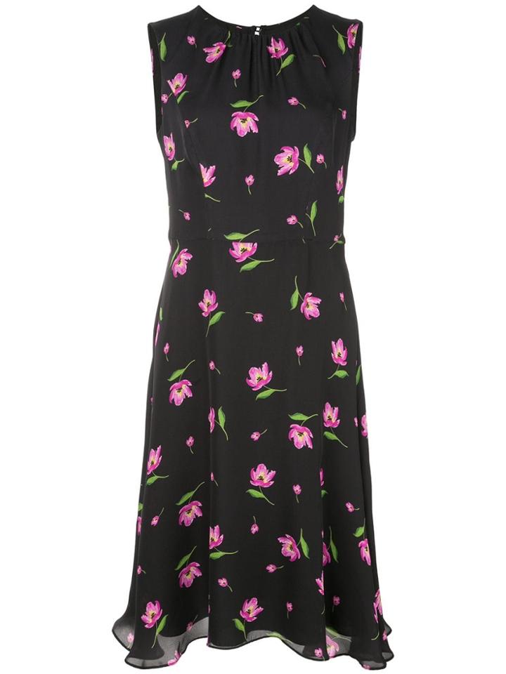Milly Floral Print Dresss - Black