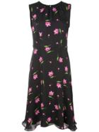 Milly Floral Print Dresss - Black