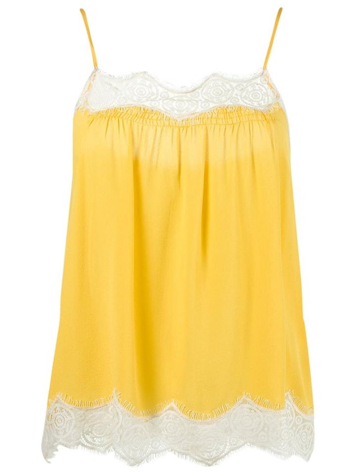 Talie Nk Silk Top, Women's, Size: 40, Yellow/orange, Silk