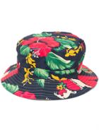 R13 Floral Print Bucket Hat - Blue
