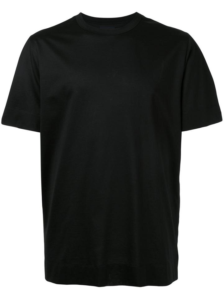 Juun.j - Back Pleat Detail T-shirt - Men - Cotton - 48, Black, Cotton