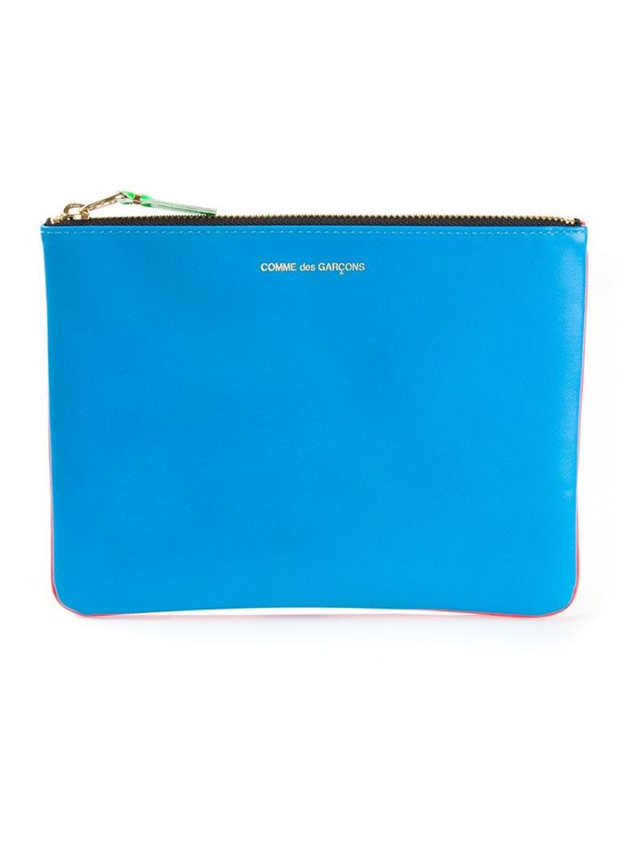 Comme Des Garcons Wallet 'super Fluo' Zip Purse