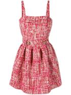 Philipp Plein Mini Tweed Dress - Red