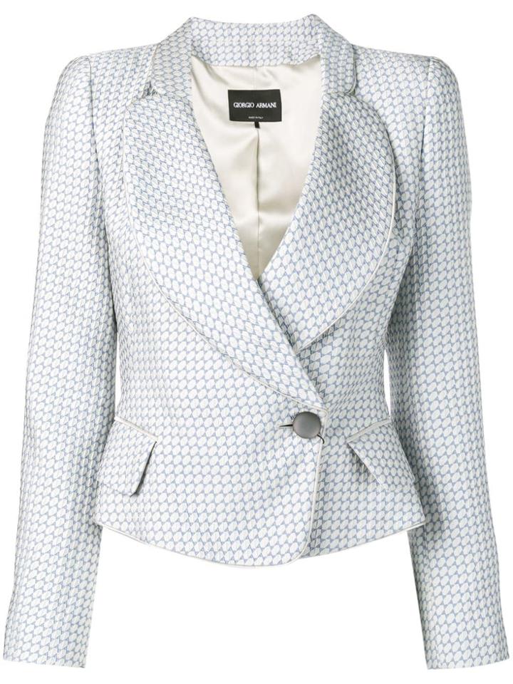 Giorgio Armani Fitted Blazer - Blue