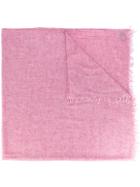 Dondup Frayed Scarf - Pink & Purple