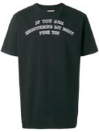 Palm Angels Kill T-shirt, Men's, Size: Small, Black, Cotton