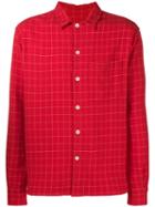 Ami Paris Camp Collar Overshirt - Red