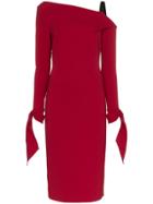 Roland Mouret Cadell Off Shoulder Dress - Red