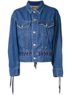 G.v.g.v. Denim Lace-up Jacket, Women's, Size: 34, Blue, Cotton