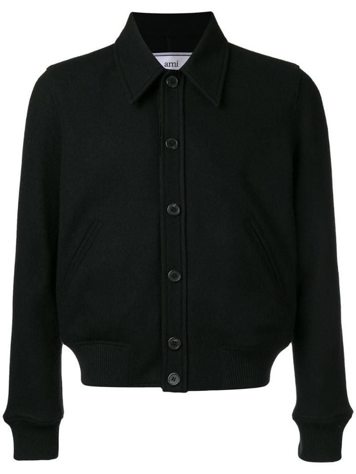 Ami Paris Jersey Jacket - Black