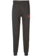 Ea7 Emporio Armani Logo Jersey Trackpants - Grey