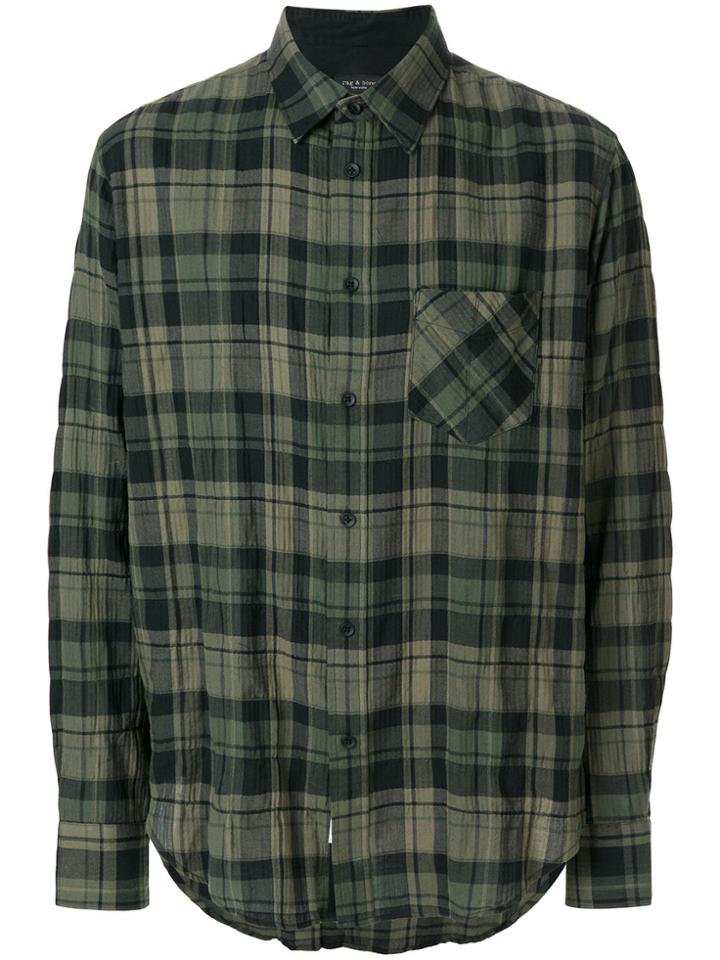 Rag & Bone Checked Shirt - Green