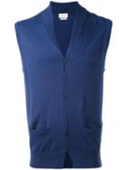 Ballantyne - V-neck Gilet - Men - Cotton/cashmere - 46, Blue, Cotton/cashmere