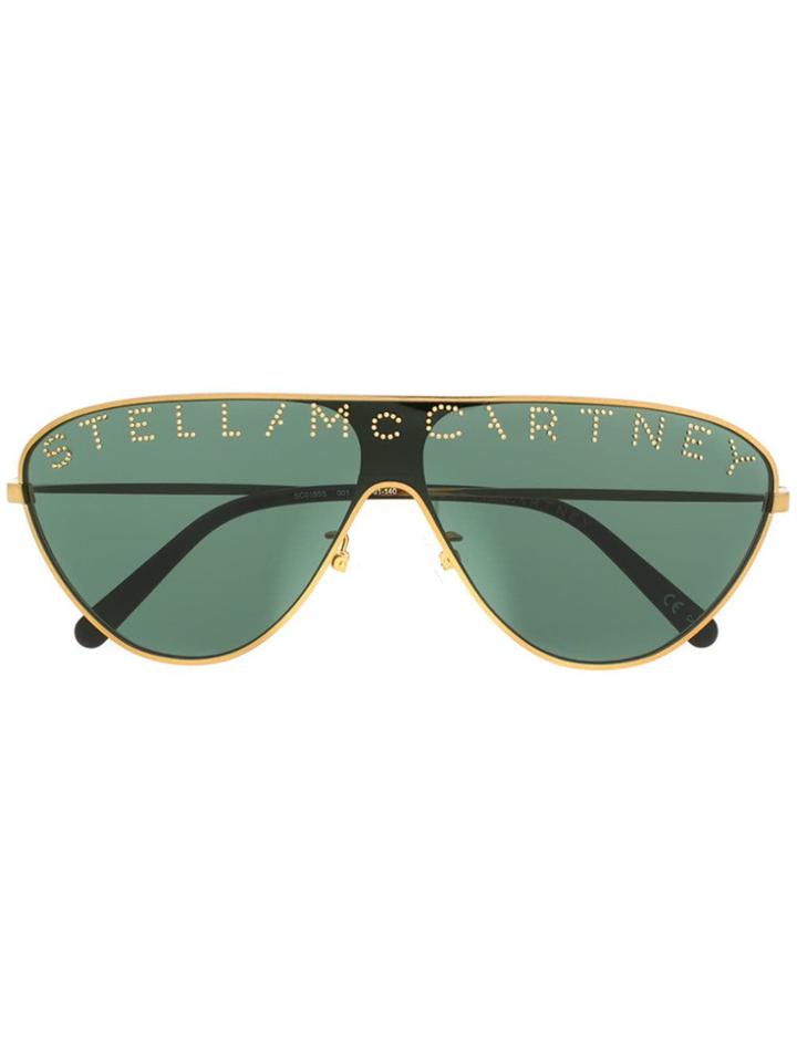 Stella Mccartney Eyewear Stella Logo Sunglasses - Gold