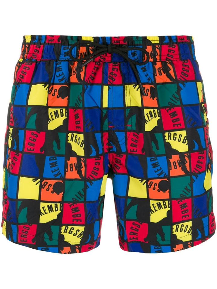 Dirk Bikkembergs Rubiks Cube Swim Shorts - Multicolour