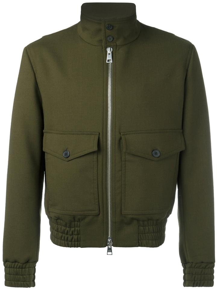 Ami Alexandre Mattiussi Zipped Jacket - Green