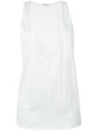 La Perla 'op-art' Tank Top, Women's, Size: 44, White, Silk/cotton