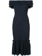 Jonathan Simkhai Off-the-shoulder Ribbed Dress - Blue