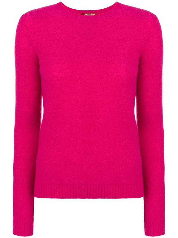 Max Mara Studio Crew Neck Jumper - Pink