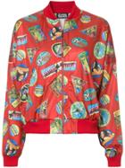 Hysteric Glamour Printed Bomber Jacket - Red