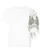 Sacai Bandana Detailed T-shirt - White