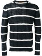 Nuur Striped Jumper, Men's, Size: 50, Blue, Cotton/linen/flax/polyester