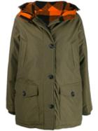 Woolrich Single-breasted Coat - Green