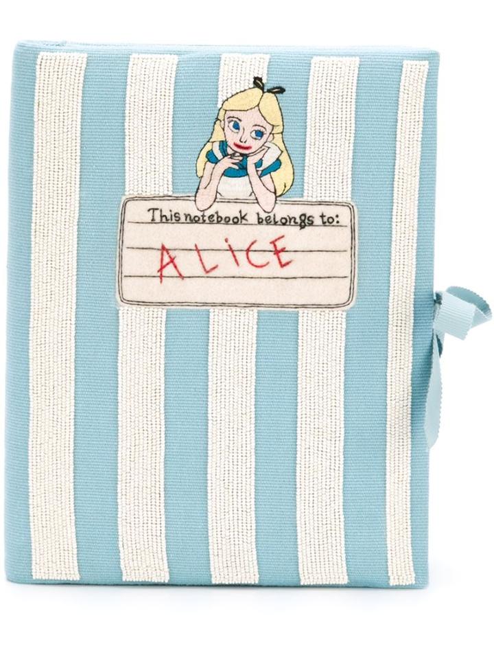 Olympia Le-tan 'notebook Alice' Clutch, Women's, Blue