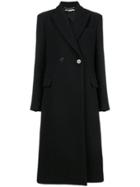 Stella Mccartney Single Button Peaked Coat - Black