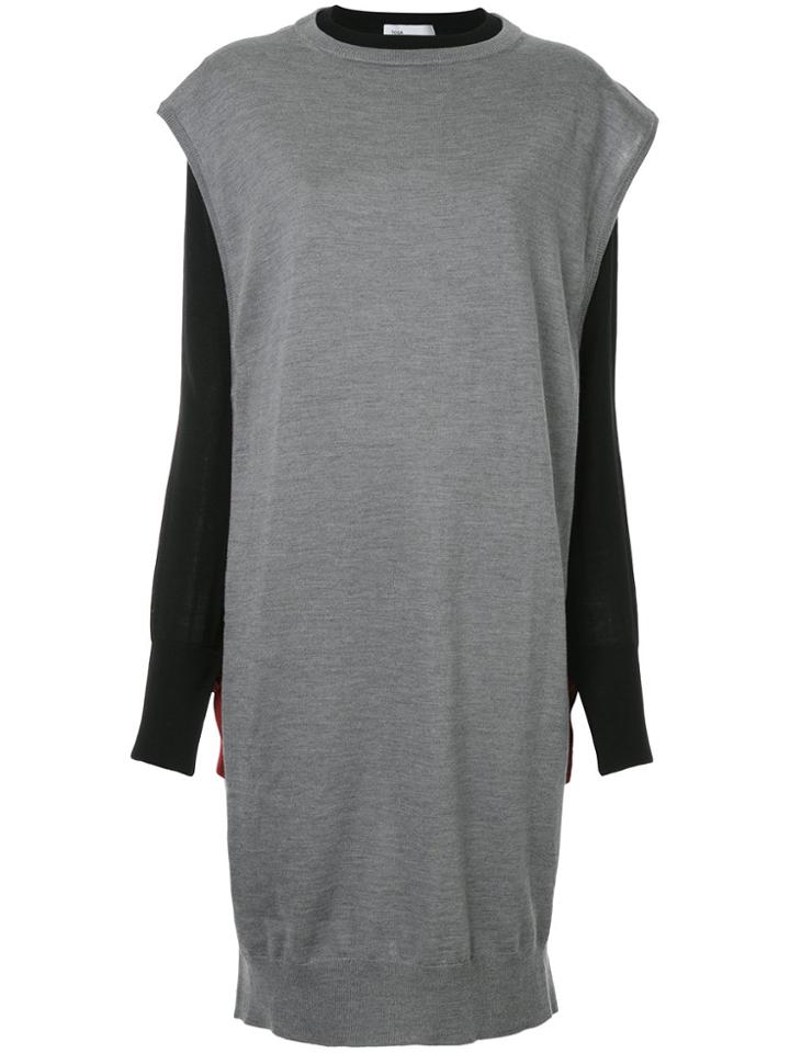 Toga Layered Knitted Dress - Grey