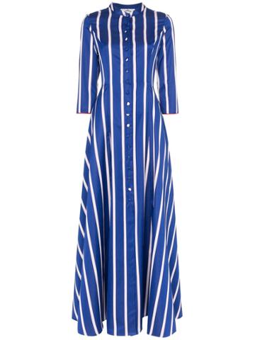 Evi Grintela Carine Striped Maxi-dress - Blue