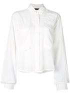 Diesel Oversized Cropped Shirt - White