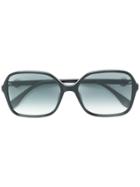 Fendi Eyewear Oversized Square Sunglasses - Black