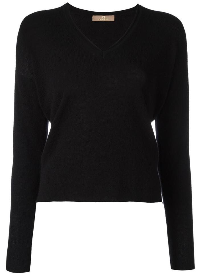 Cruciani V-neck Jumper, Women's, Size: 42, Black, Cashmere