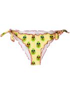 Mc2 Saint Barth Avocado Print Bikini Bottoms - Yellow