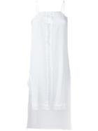 Twin-set - Elongated Lace Detail Top - Women - Silk/polyamide - Xl, Women's, White, Silk/polyamide