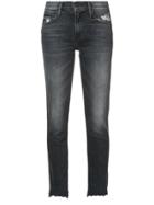 Mother Distressed Skinny Jeans - Grey
