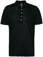 Massimo Alba Patch Pocket Polo Shirt - Black